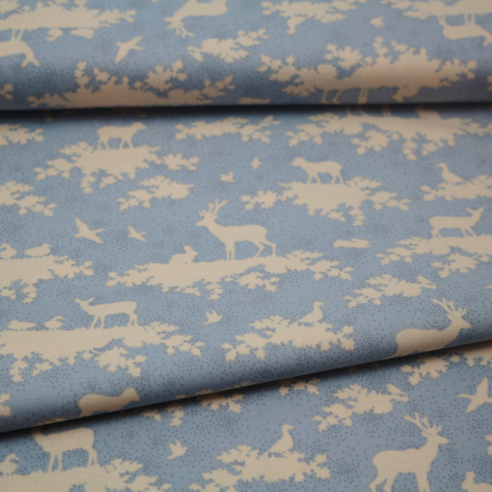 Baumwollstoff / Druckstoff Tilda Forest light blue - Sweetheart